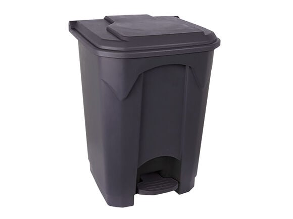 Foot pedal waste bin 45 liters graphite plastic