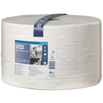 Paño de papel en rollo grande para suciedad moderada Tork 2 capas 510 m celulosa blanca + papel reciclado
