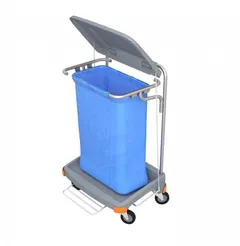 Carro de residuos de plástico con pedal Splast