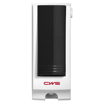 Dispensador de desinfectante para el asiento del inodoro CWS boco de 0.3 litros, plástico negro