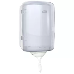Dávkovač na papierové utierky v rolke Tork Reflex, biele plastové ABS