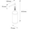 Dozownik mydła w płynie blatowy STOŻEK wersja polerowana - wymiary