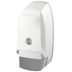 Dispensador de codo para líquido desinfectante y jabón líquido Bisk 500 ml, plástico ABS blanco