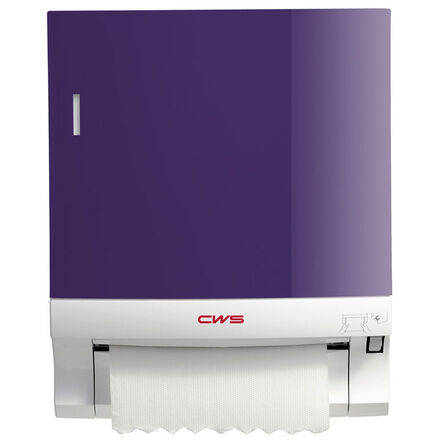 Pojemnik na ręczniki papierowe w roli CWS boco plastik fioletowy