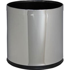 Merida 10-liter trash can, polished stainless steel