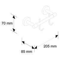 Drazek z dwoma haczykami