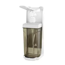 Dispensador de gel, líquido desinfectante y jabón Sanitario 1000 ml, plástico blanco ABS