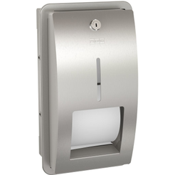 Toilet paper holder Ø max 120 mm with a roll up – Recessed STRATOS
