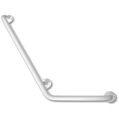 Grab bar for disabled for bathrooms ⌀  25 white steel 800 x 400 mm