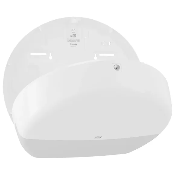 Pojemnik na papier toaletowy w rolce Jumbo T1 Tork, białe tworzywo ABS