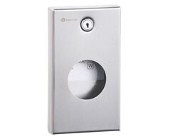 Pojemnik na torebki higieniczne papierowe Merida STELLA, stal nierdzewna matowa