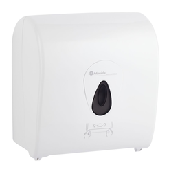 Dispensador automático de toallas de papel en rollo Merida TOP AUTOMATIC MAXI plástico blanco-gris