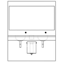 Przykładowy montaż Podblatowego kosza na śmieci Merida 30 litrów