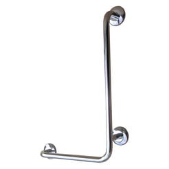 Right corner shower handle Faneco ⌀ 32 mm, 70 × 50 cm, matte stainless steel