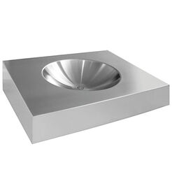 Lavabo de acero resistente a los vándalos HEAVY DUTY 500 × 160 × 425 mm Franke