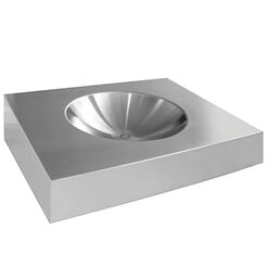 Nerezová vandaloodolná umývadlo KWC Heavy Duty 500 × 160 × 425 mm