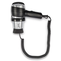 Hotel hair dryer with wall mount Starmix TFCW16 1600 W, black ABS plastic
