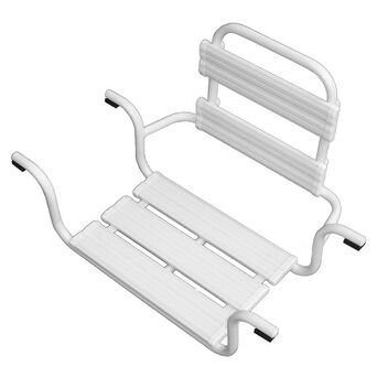 Sitz für Behinderte mit Rückenlehne fi 25 Faneco Stahl weiß
