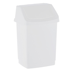 Müllbehälter 15 Liter Curver CLICK-IT, weißer Kunststoff