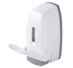 Loketní dávkovač tekutého mýdla Sanitario 500 ml, bílý ABS plast