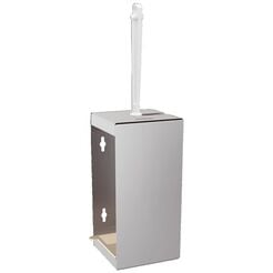 Escobilla de inodoro de pie KWC RODAN, acero inoxidable mate