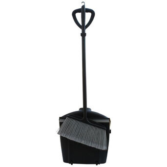 Dustpan and broom set black Merida