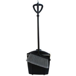 Dustpan and broom set black Merida