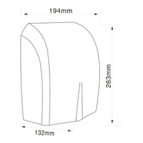 Suszarka do rąk MISTRAL PRO Faneco 1500 W plastik biały