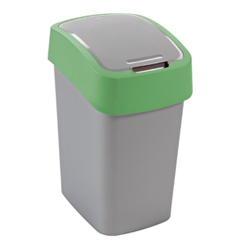 Cubo de reciclaje de 10 litros Curver FLIP BIN de plástico verde