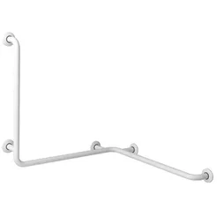 Soporte de ducha de tres brazos izquierdo Faneco ⌀ 32 mm 60 x 60 x 60 cm acero inoxidable color blanco