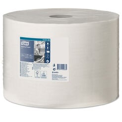 Papierwischtuch in großer Rolle für leichte Verschmutzungen Tork 1-lagig 1000 m weißes Zellstoff + Altpapier