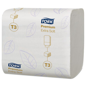 Toilettenpapier in der Tork-Falte, 2-lagig, 7560 Blatt, weißes Zellstoff