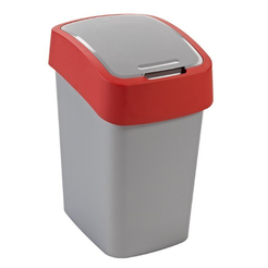 Cubo de clasificación de 10 litros Curver FLIP BIN de plástico rojo