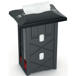 Tork Xpressnap napkin dispenser for built-in installation, capacity 675 pcs, black ABS plastic