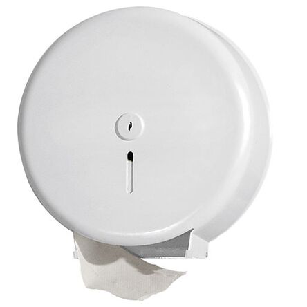 Podajnik na papier toaletowy stalowy biały Faneco Profix M Maxi