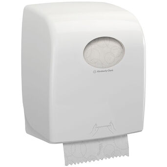 Folded paper towels white dispenser Kimberly Clark