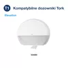 Papier toaletowy Jumbo T1 Tork 110273 Premium 2 warstwy 360 m średnica 26 cm biała makulatura – kompatybilne wkłady i dozowniki