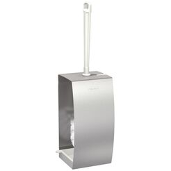 Escobilla de inodoro de pie KWC STRATOS, acero inoxidable mate