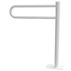Standing grab bar for disabled ⌀ 32 700 x 600 mm white steel