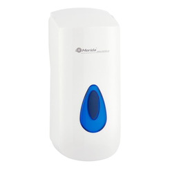 Dispensador de jabón líquido Merida TOP MINI 0.4 litros plástico blanco - azul