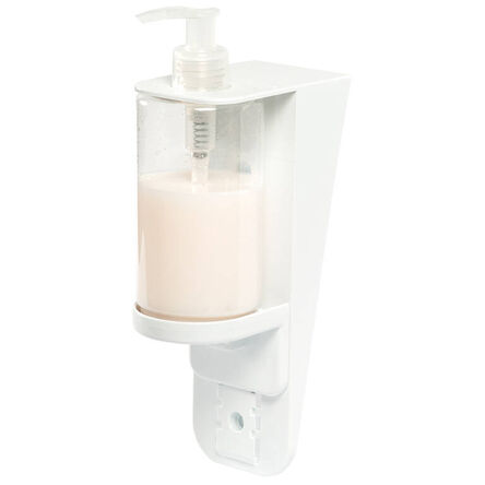 Dozownik do mydła w płynie. szamponu i płynu dezynfekcyjnego Faneco ECO 0.3 litra plastik biały
