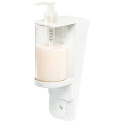 Dispensador de jabón líquido y champú Faneco ECO de 0.3 litros, plástico blanco