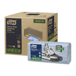 Všestranná netkaná utierka na ťažko odstrániteľné škvrny Tork modrá