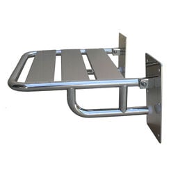 Asiento de ducha plegable Faneco ⌀ 25 mm, acero inoxidable mate