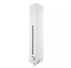 Dispensador de jabón líquido 400 ml Sanitario, plástico ABS blanco