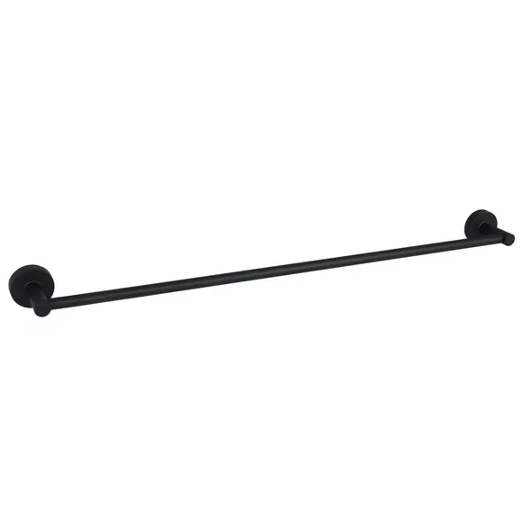 Kúpeľňový vešiak dlhý 60 cm Bisk for You, čierny hliníkový