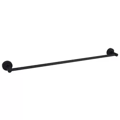 Kúpeľňový vešiak dlhý 60 cm Bisk for You, čierny hliníkový