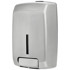 Dispensador de jabón colgante INEX Sanitario de 1 litro en acero mate