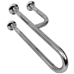 Pravý 3 - bodový madlo pro osoby se zdravotním postižením Faneco 32 mm 80 cm leštěná nerezová ocel