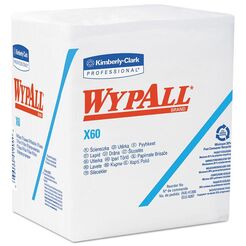 Wiederverwendbare Vliesstofftücher in Abschnitten im 1/4-Falz Kimberly Clark WYPALL X70, 1-lagig, weiß